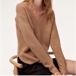 Aritzia Wilfred Constant Camel Wolter Sweater XS